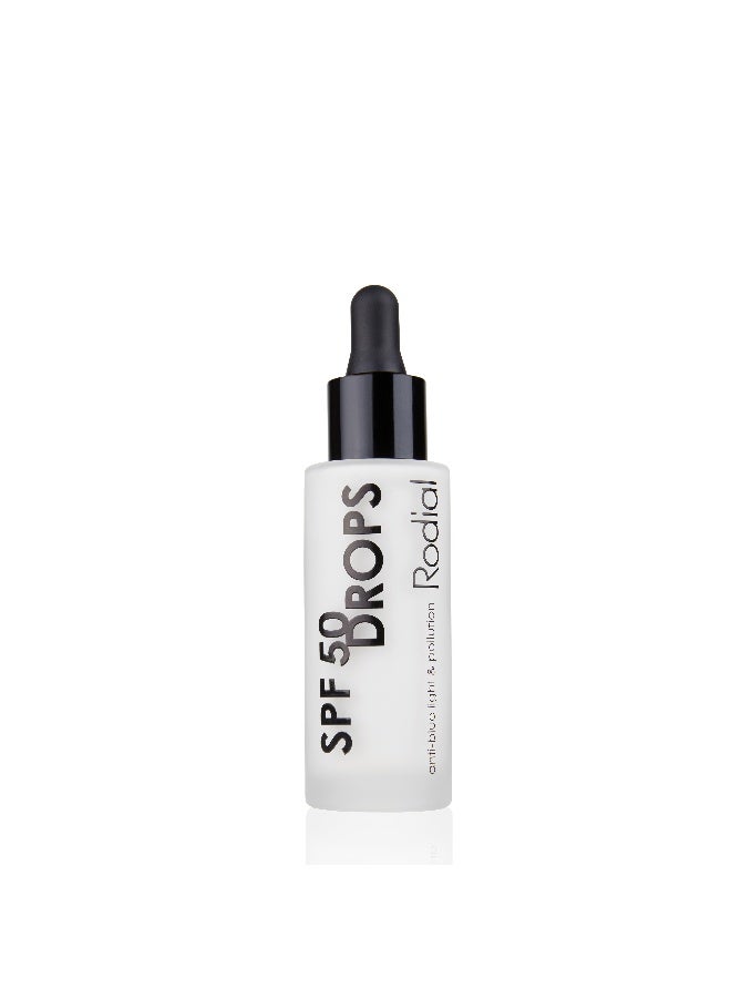 Rodial SPF 50 Drops 31ml – High Protection for Sensitive Skin, Broad Spectrum SPF 50 & Butterfly Bush, Non-Greasy Fluid for UV Damage Relief 31ml - Image 1